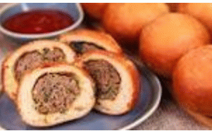 Fat cakes filled with meat